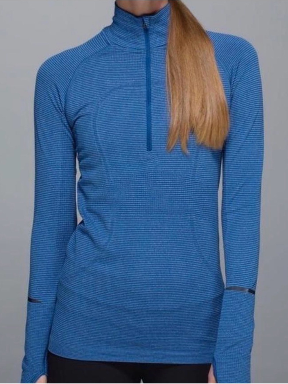 Lululemon Blue Swiftly Quarter Zip - Size 6 NWOT
